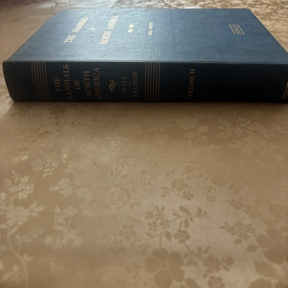 The Mammals of North America Volume II Hall Kelson Ronald Press Hardcover Blue‎